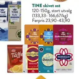 Jacobs TINE skivet ost tilbud