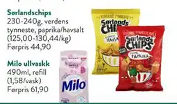 Jacobs Sørlandschips tilbud