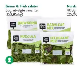 Jacobs Grønn & Frisk salater tilbud