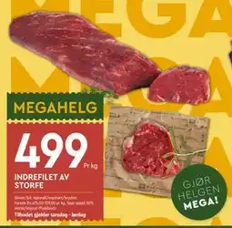 Coop Mega INDREFILET AV STORFE tilbud