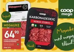 Coop Mega COOP/SKJEGGERØD KARBONADEDEIG tilbud