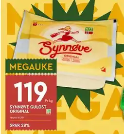 Coop Mega SYNNØVE GULOST ORIGINAL tilbud