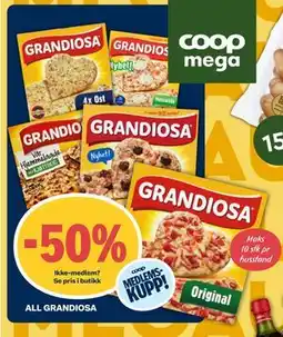 Coop Mega ALL GRANDIOSA tilbud
