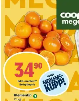 Coop Mega Klementin, Medlemspris tilbud