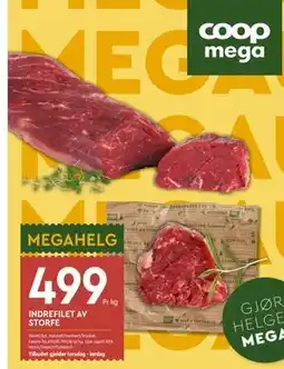 Coop Mega INDREFILET AV STORFE tilbud