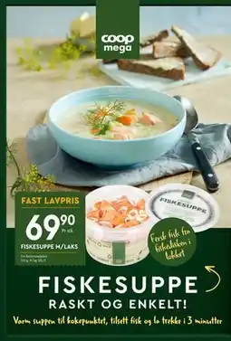 Coop Mega FISKESUPPE M/LAKS tilbud