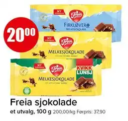 Spar Freia sjokolade tilbud