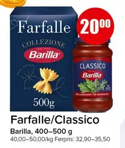 Spar Farfalle/Classico tilbud