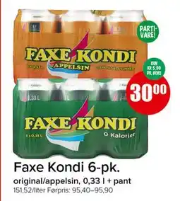 Spar Faxe Kondi 6-pk tilbud