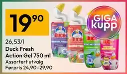 Gigaboks Duck Fresh Action Gel 750 ml tilbud