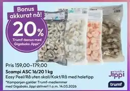 Gigaboks Scampi ASC 16/20 1 kg tilbud