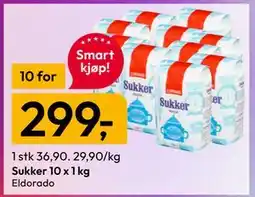 Gigaboks Sukker 10 x 1 kg tilbud