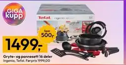 Gigaboks Gryte- og pannesett 16 deler tilbud