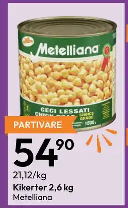 Gigaboks Kikerter 2,6 kg tilbud