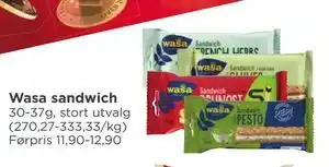 Meny Wasa sandwich tilbud