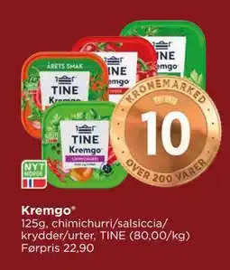 Meny Kremgo tilbud