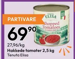 Gigaboks Hakkede tomater 2,5 kg tilbud