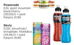 Meny Powerade tilbud