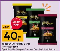 Gigaboks Potetchips 150 g tilbud