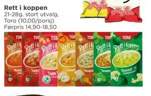 Meny Rett i koppen tilbud