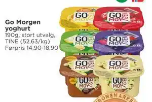 Meny Go Morgen yoghurt tilbud