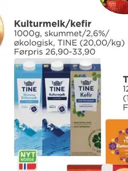 Meny Kulturmelk/kefir tilbud