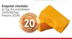 Meny Engelsk cheddar tilbud