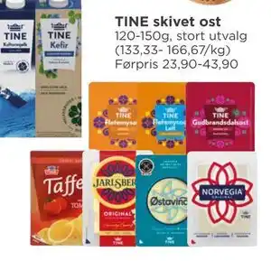Meny TINE skivet ost tilbud