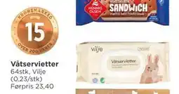 Meny Våtservietter tilbud