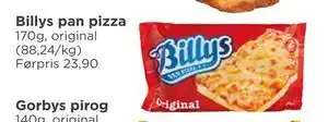 Meny Billys pan pizza tilbud