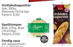 Meny Hvitløksbaguetter tilbud