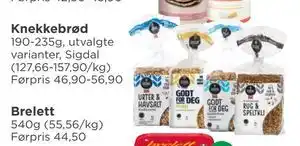Meny Knekkebrød tilbud