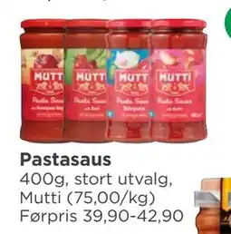 Meny Pastasaus tilbud