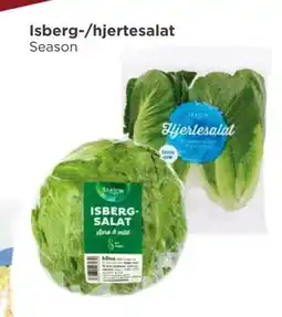Meny Isberg-/hjertesalat tilbud