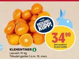 Matkroken KLEMENTINER, Medlemspris tilbud