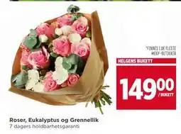 Meny Roser, Eukalyptus og Grennellik tilbud