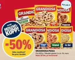 Matkroken GRANDIOSA PIZZA tilbud
