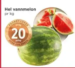 Meny Hel vannmelon tilbud
