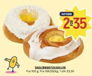 Coop Prix SKOLEBRØD/SOLBOLLER tilbud
