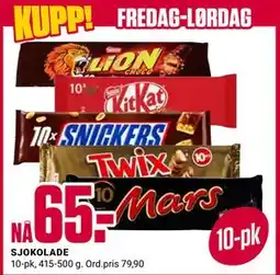 Europris SJOKOLADE tilbud