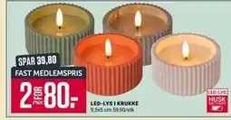 Europris LED-LYS I KRUKKE, Medlemspris tilbud