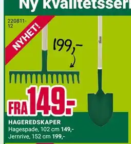Europris HAGEREDSKAPER tilbud