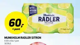 Bunnpris MUNKHOLM RADLER SITRON tilbud