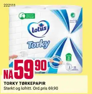 Europris TORKY TØRKEPAPIR tilbud