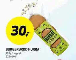 Bunnpris BURGERBRØD HURRA tilbud