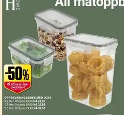 Europris OPPBEVARINGSBOKS MED LOKK tilbud