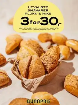 Bunnpris UTVALGTE SMÅVARER PLUKK & MIKS tilbud