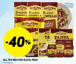 Bunnpris ALL TEX MEX FRA OLD EL PASO tilbud