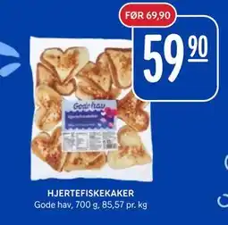Rema 1000 HJERTEFISKEKAKER tilbud