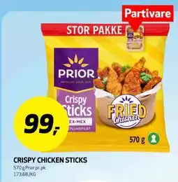 Bunnpris CRISPY CHICKEN STICKS tilbud